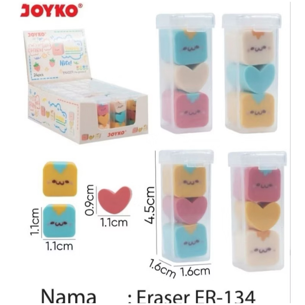 

Penghapus Joyko kecil ER-134 kecil (1set /3pcs)