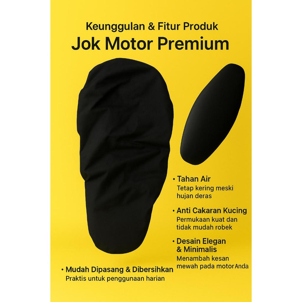 SARUNG JOK MOTOR COVER JOK MOTOR SEAT COVER ANTI CAKAR KUCING ANTI AIR PELINDUNG JOK MOTOR