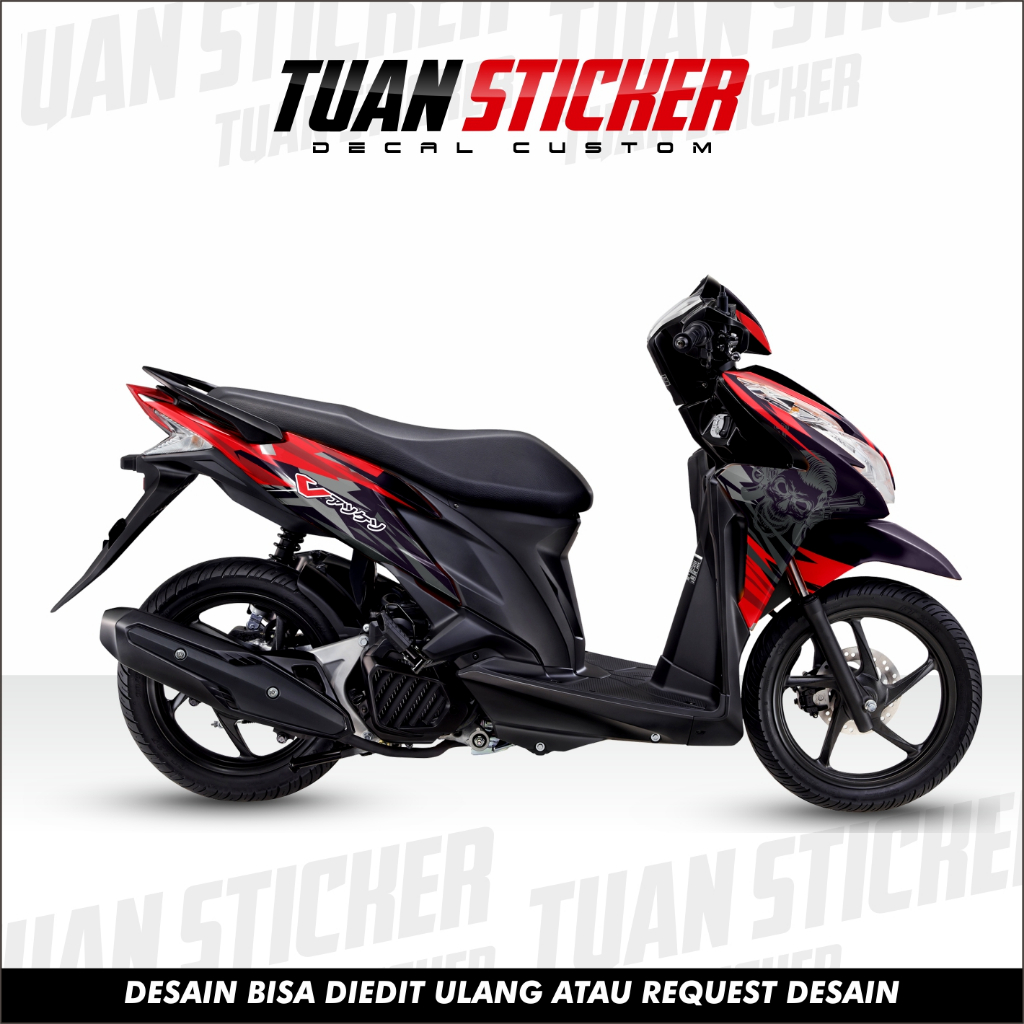 Sticker Striping decal Vario 125 fi decal Vario 150 fi , Sticker Vario 125 fi, Striping Vario skull 
