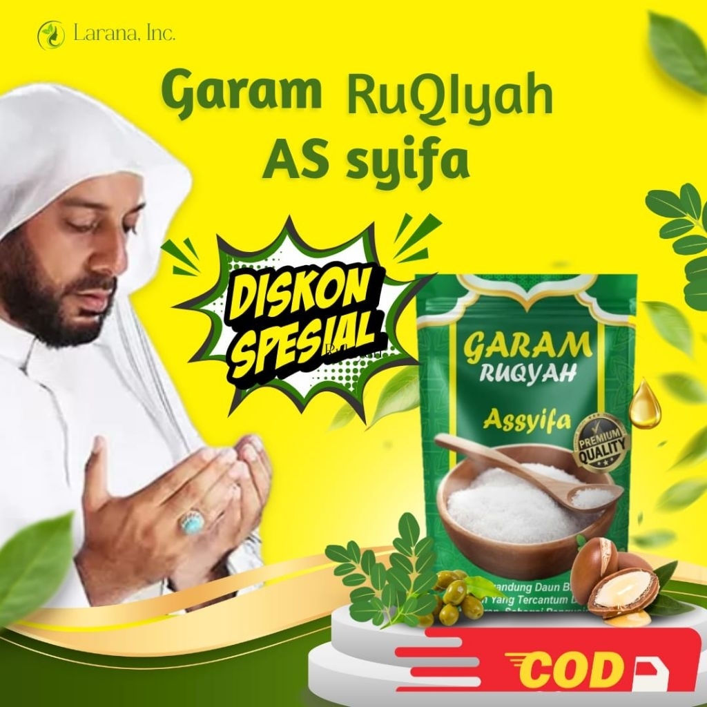 

Garam Ruqyah Bidara ASSYIFA 50gr Penangkal Sihir Kebangkrutan Sudah di Asma Secara Khusyuk 100%Asli