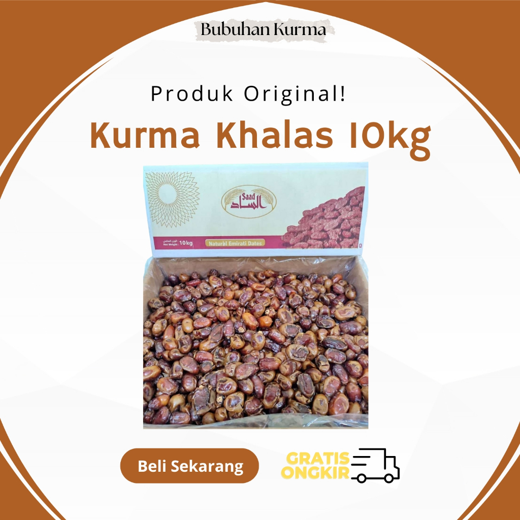 

Kurma Khalas Saad 10kg | Kurma Khalas