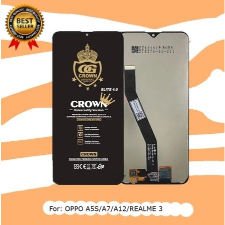 LCD TOUCHSCREEN OPPO A5S/A7/A12/REALME 3 COMPLETE ORIGINAL BIG GLASS FULLSET / LCD OPPO A5S ORIGINAL