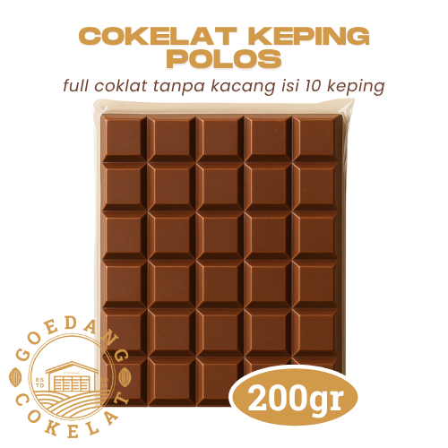 

Cokelat Keping 10pcs | Cokelat Polos | Bisa Dimakan Langsung atau Bahan Kue & Topping