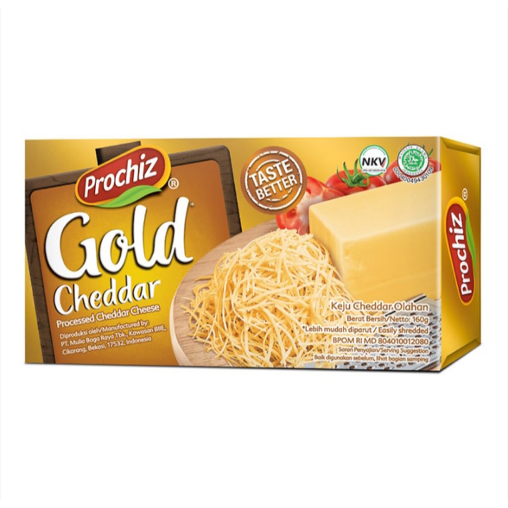 

PROCHIZ Gold Keju Cheddar Olahan 160 g