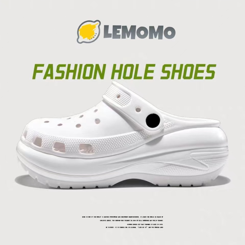 KODE M13O Crocs Classic Mega Crush Clog Wanita Sandal Crocs Wanita Dewasa Sandal Baim Lubang jibbitz