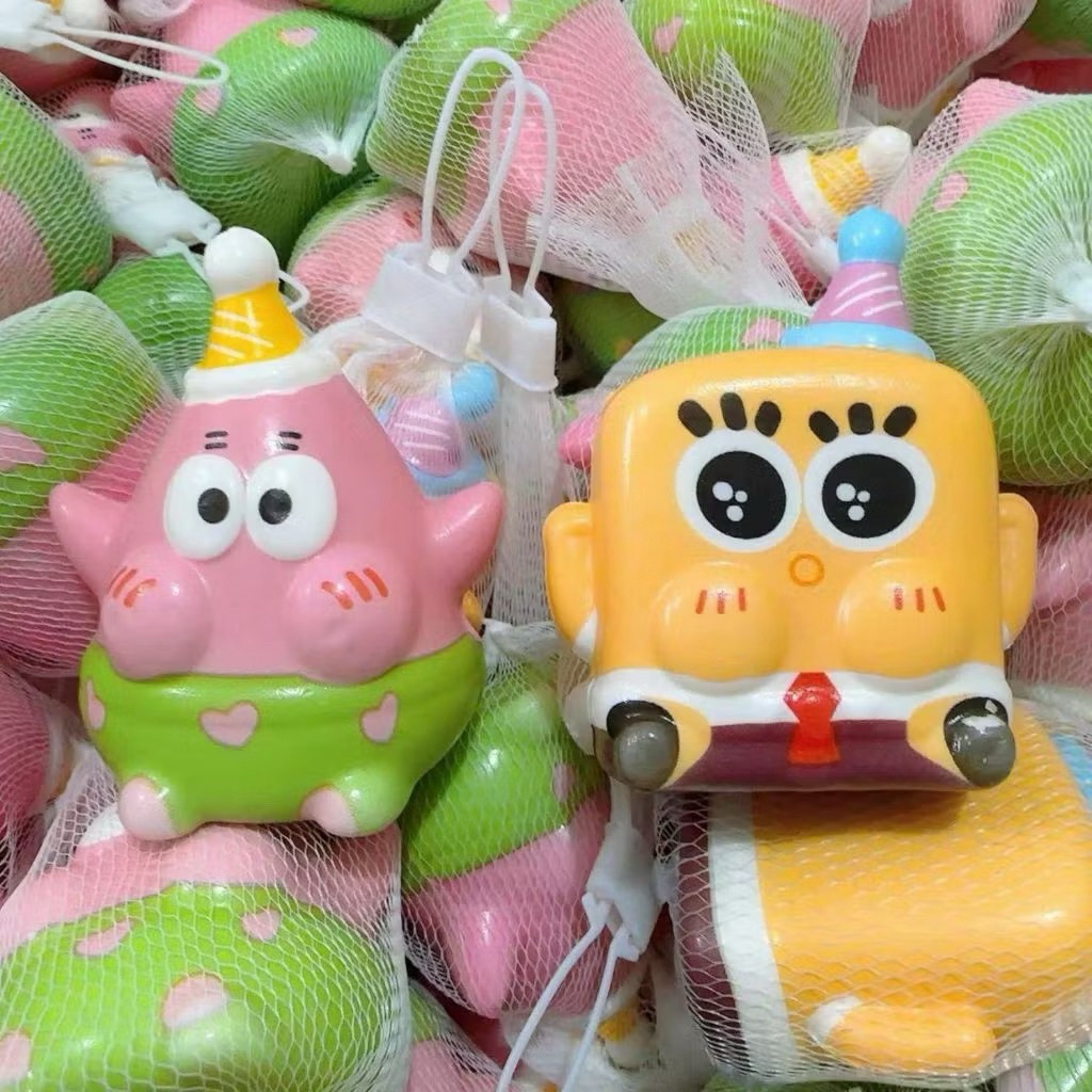 Mainan Squishy SpongeBob Patrick Mainan Penghilang Stres Squishy SpongeBob Patrick