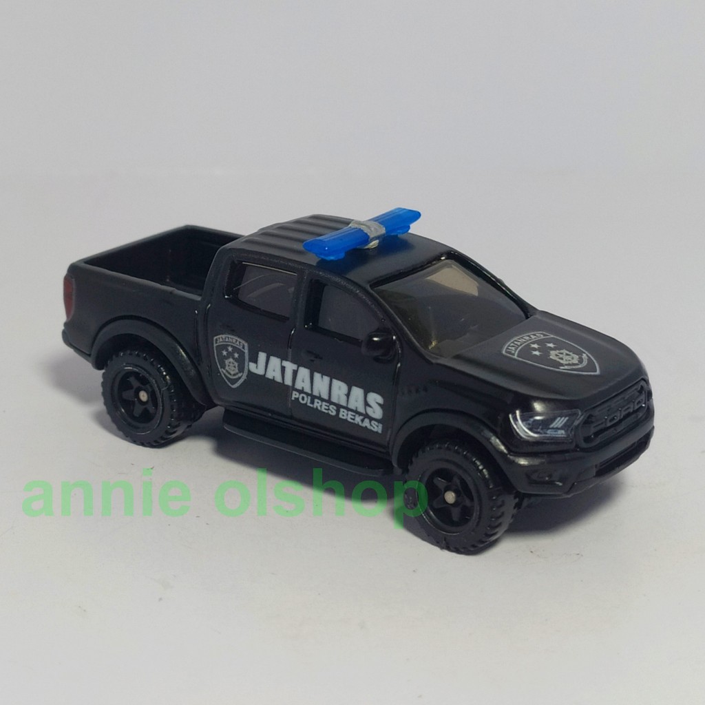 DIECAST HOTWHEELS FORD RANGER RAPTOR CUSTOM MOBIL POLISI JATANRAS
