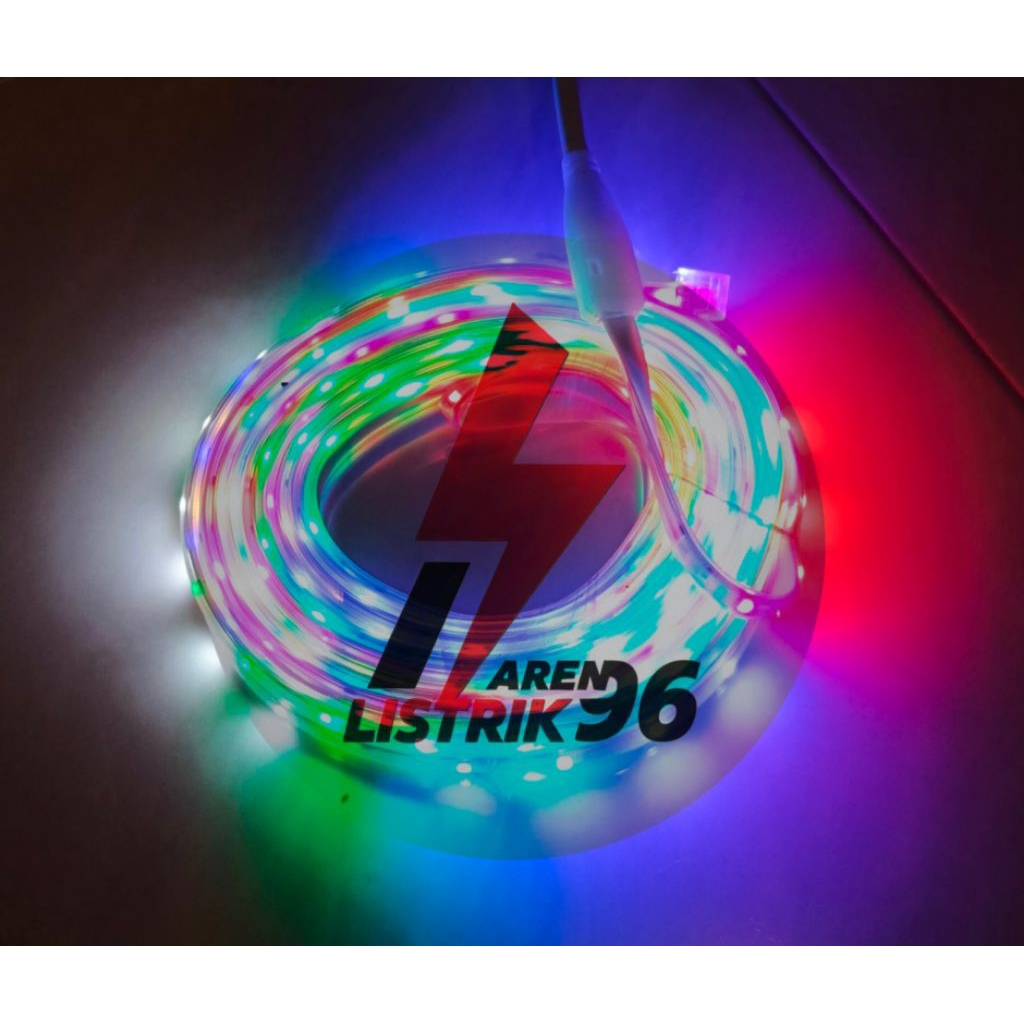 Lampu RGB Ledatrip / Lampu Led Strip Merah Putih 10Y / Lampu Selang Merah Putih / Warna warni RGB