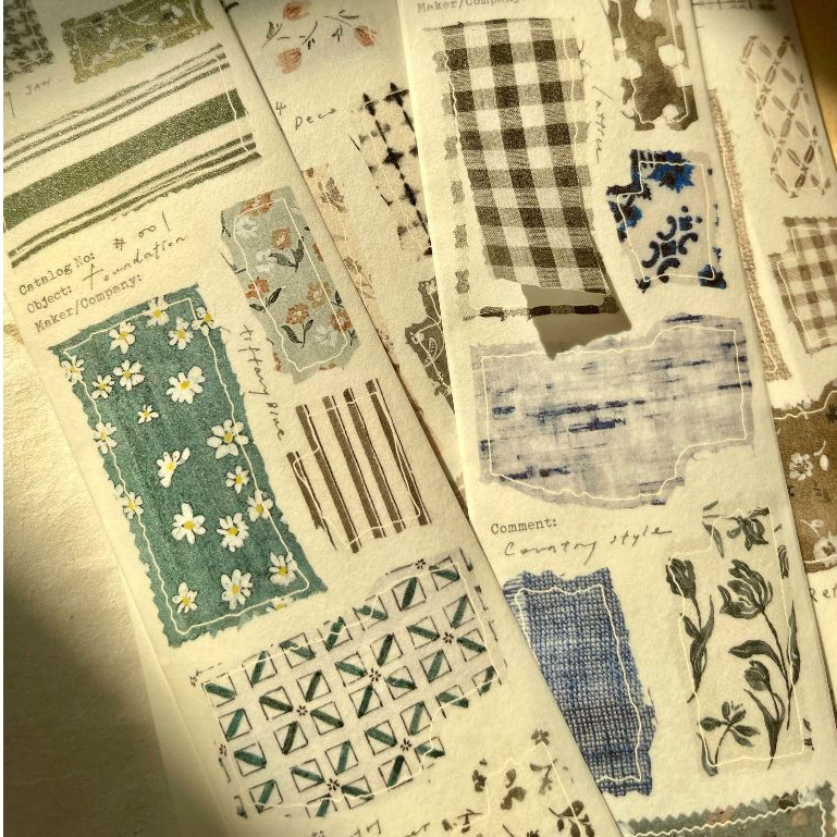 

Pion - Cloth - Die-cut Washi Tape (FULL ROLL)