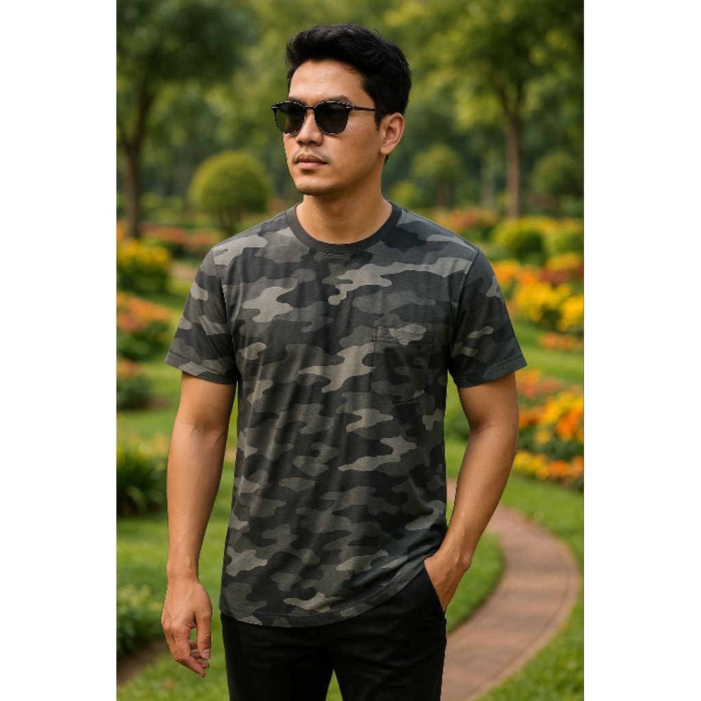 T_shirt BAJU KAOS DISTRO LORENG ARMY BAHAN KATUN