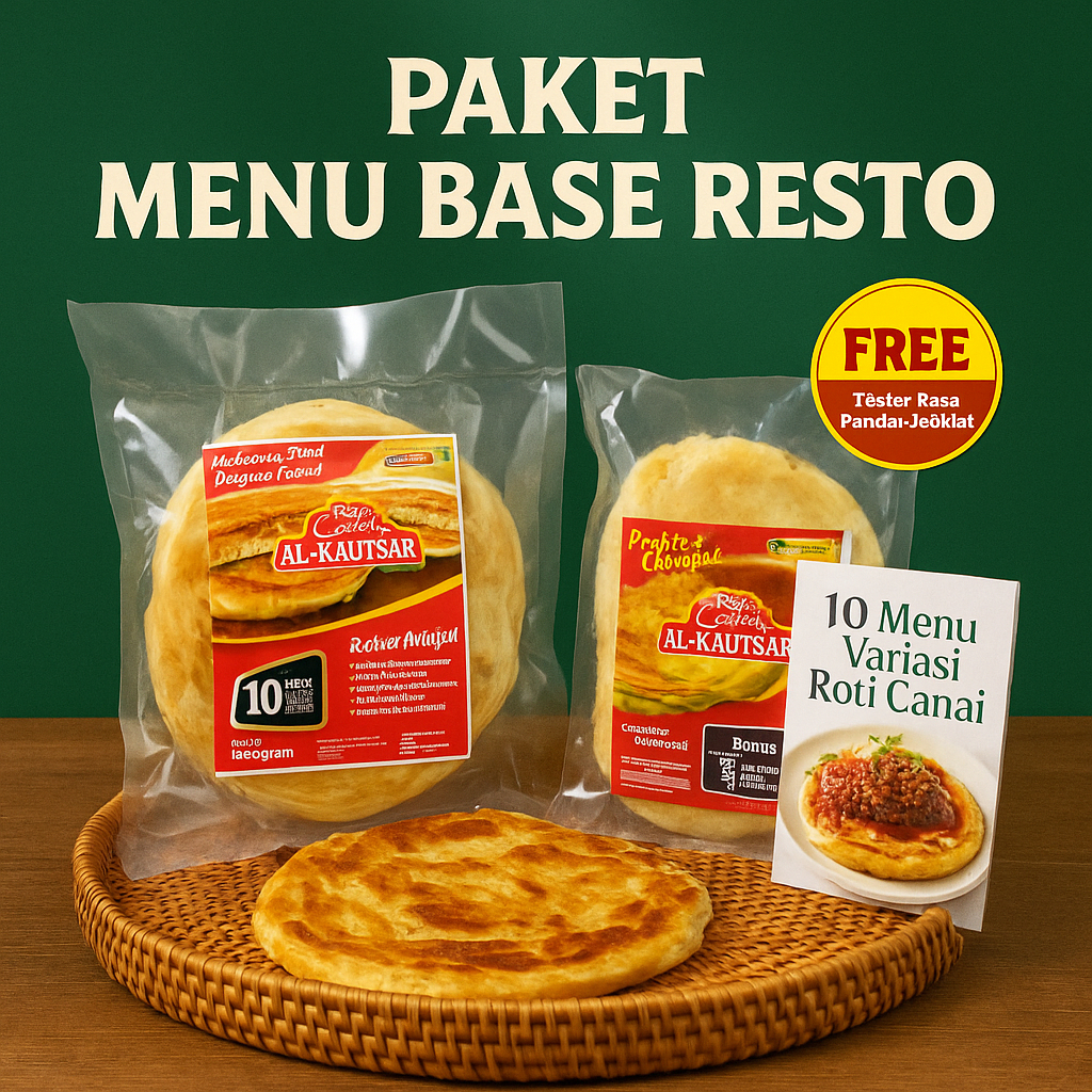 

Paket Menu Base Resto – Roti Canai Al-Kautsar (Original + Kulit Martabak)