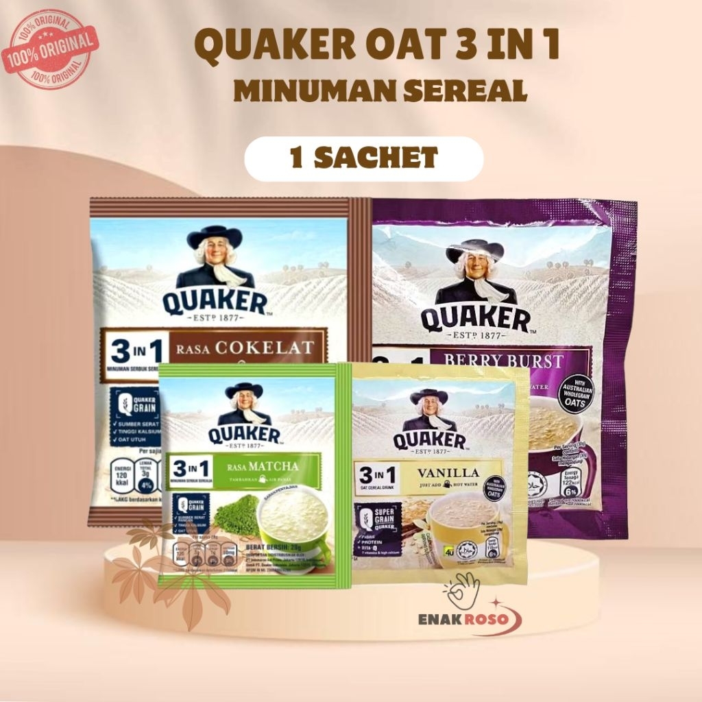 

Quaker Oat 3 in 1 Sachet
