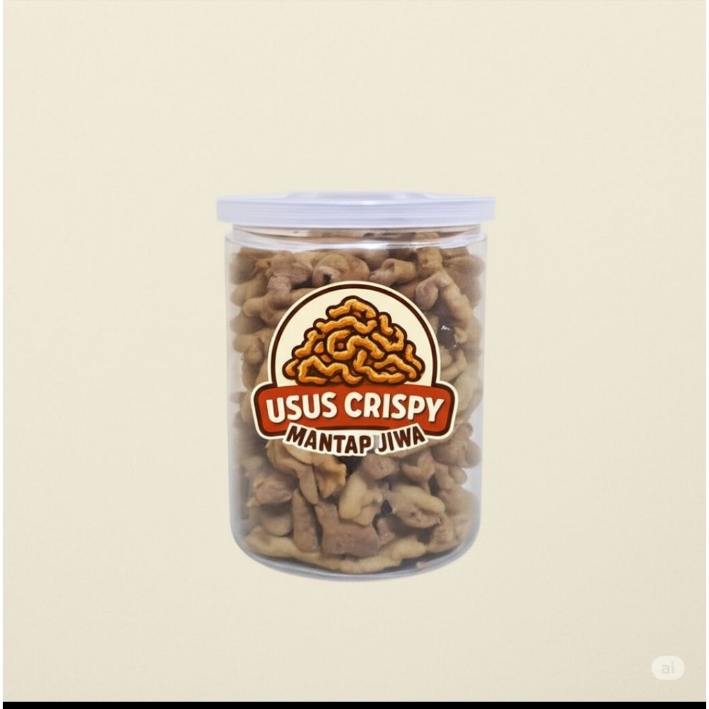 

Keripik Usus Crispy 150 gram kemasan Toples Viral