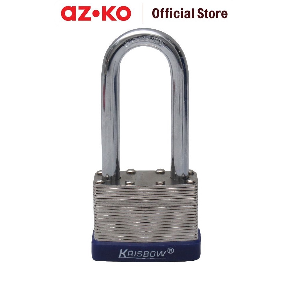 KODE O87Y AZKO Krisbow Gembok Besi Laminasi Shackle Panjang 5 Cm