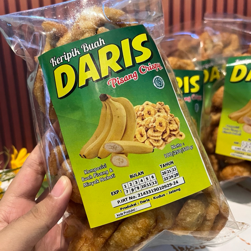 

Rambak pisang crunchy Daris Pisang keripik pisang keripik buah