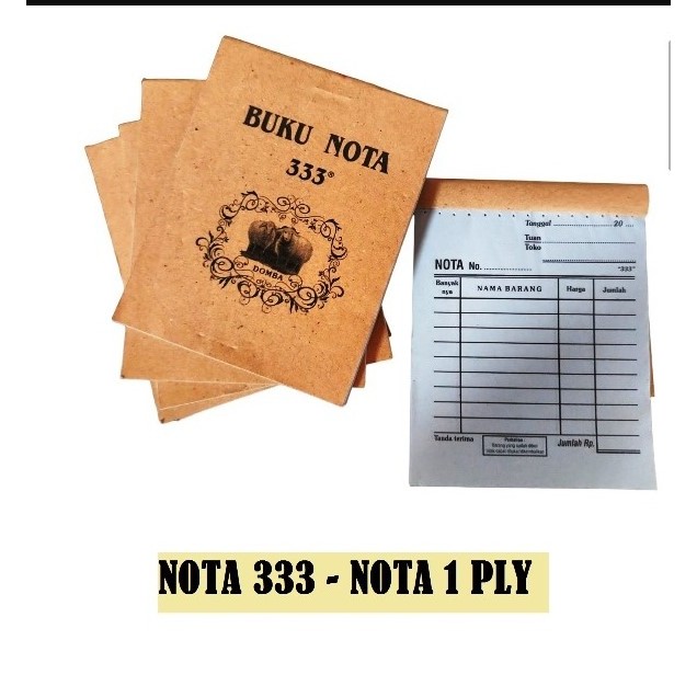 

NOTA MINI 1 PLY 333/NOTA MINI MURAH/NOTA KONTAN 1 PLY / nota