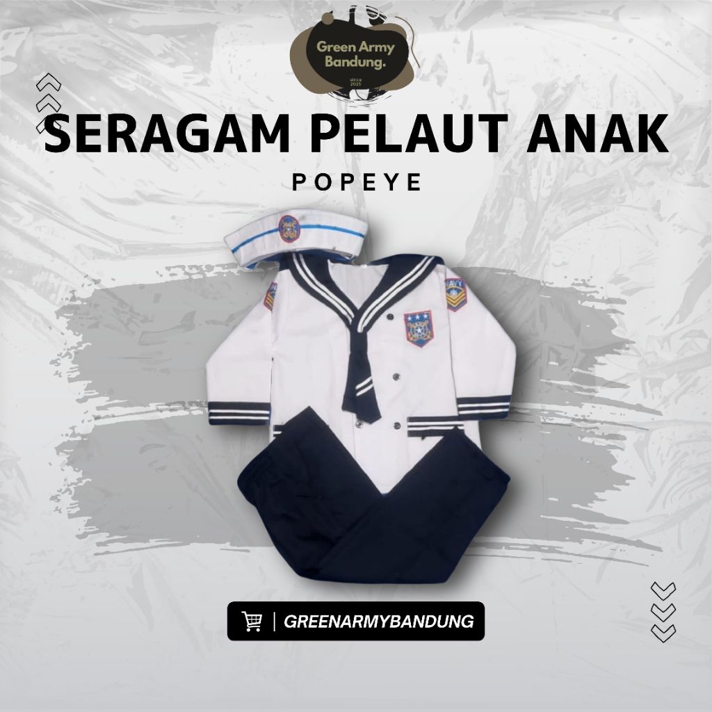 SERAGAM PELAUT ANAK / BAJU ANAK PELAUT / BAJU ANAK POPAYE / SERAGAM BAJU ANAK PELAUT BERKUALITAS