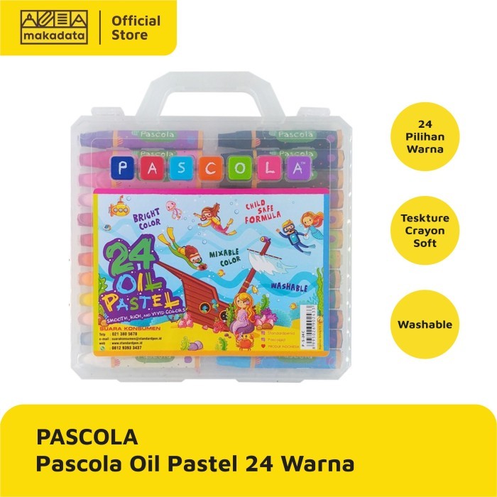 

Krayon 24 Warna Krayon PASCOLA - Standard Pascola Oil Pastel 24 Warna / Set / Crayon