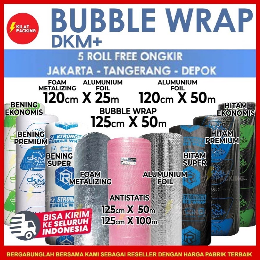 

Plastik Bubble Wrap 125cm X 5m Bubble Wrap Dkm Plus Kualitas Premium Termurah Grosir KODE R5L7