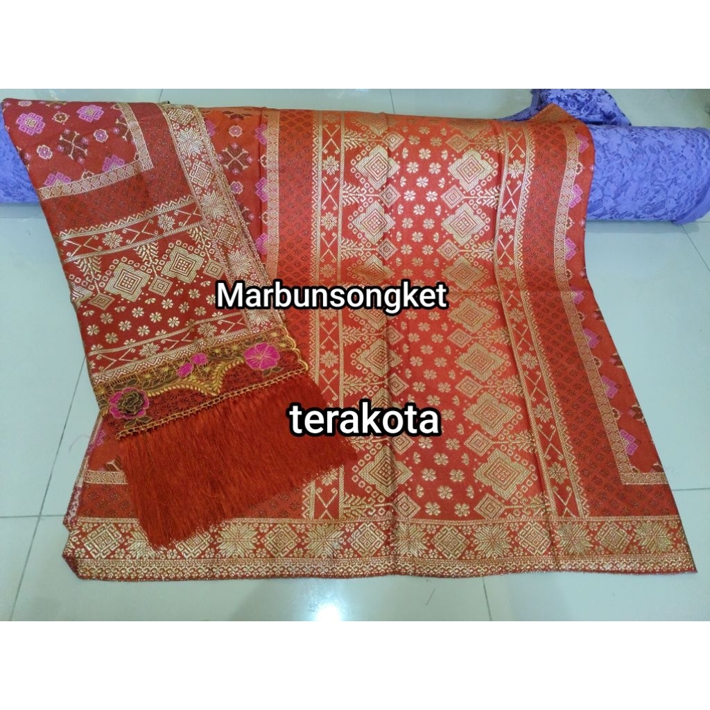 Songket Palembang premium bordir