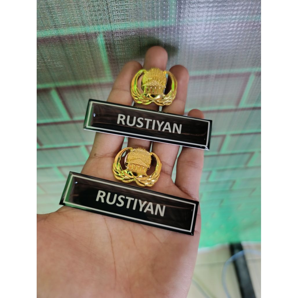 

COD Paket Nametag + Pin Korpri /Nama Dada Murah Berkualitas