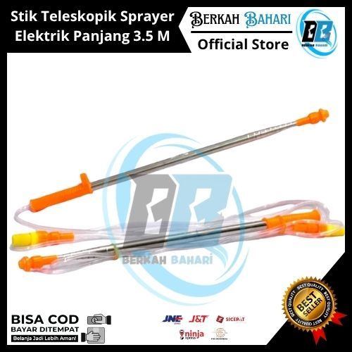 Stik Teleskopik Sprayer Elektrik 3,5 M | Stik Sprayer Elektrik Panjang Knapsak | Stik Semprotan Hama