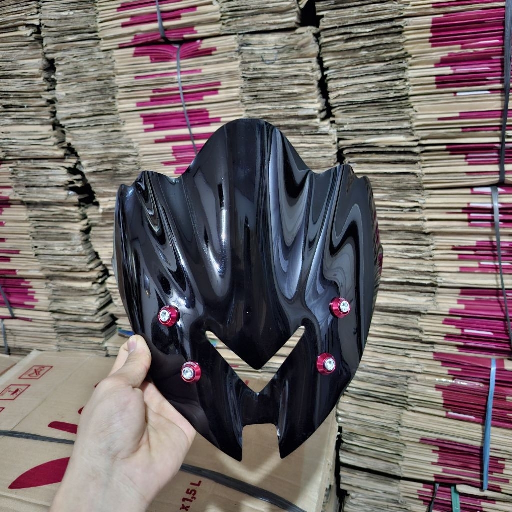 Visor Custom Yamaha Byson Karbu Windshield Yamaha Byson