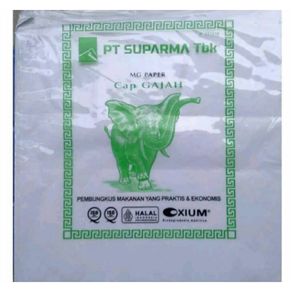 Kertas nasi warna putih cap Gajah