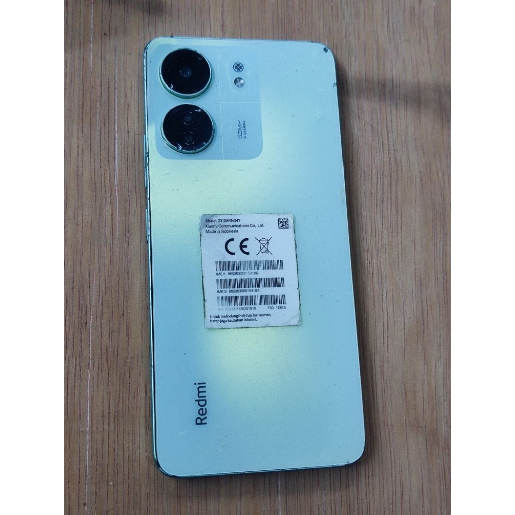 Redmi 13C unit Minus Lcd mesin segel Tested, Normal bergaransi