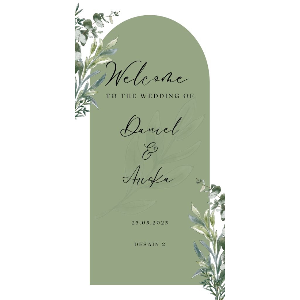 

cuting stiker welcome sign