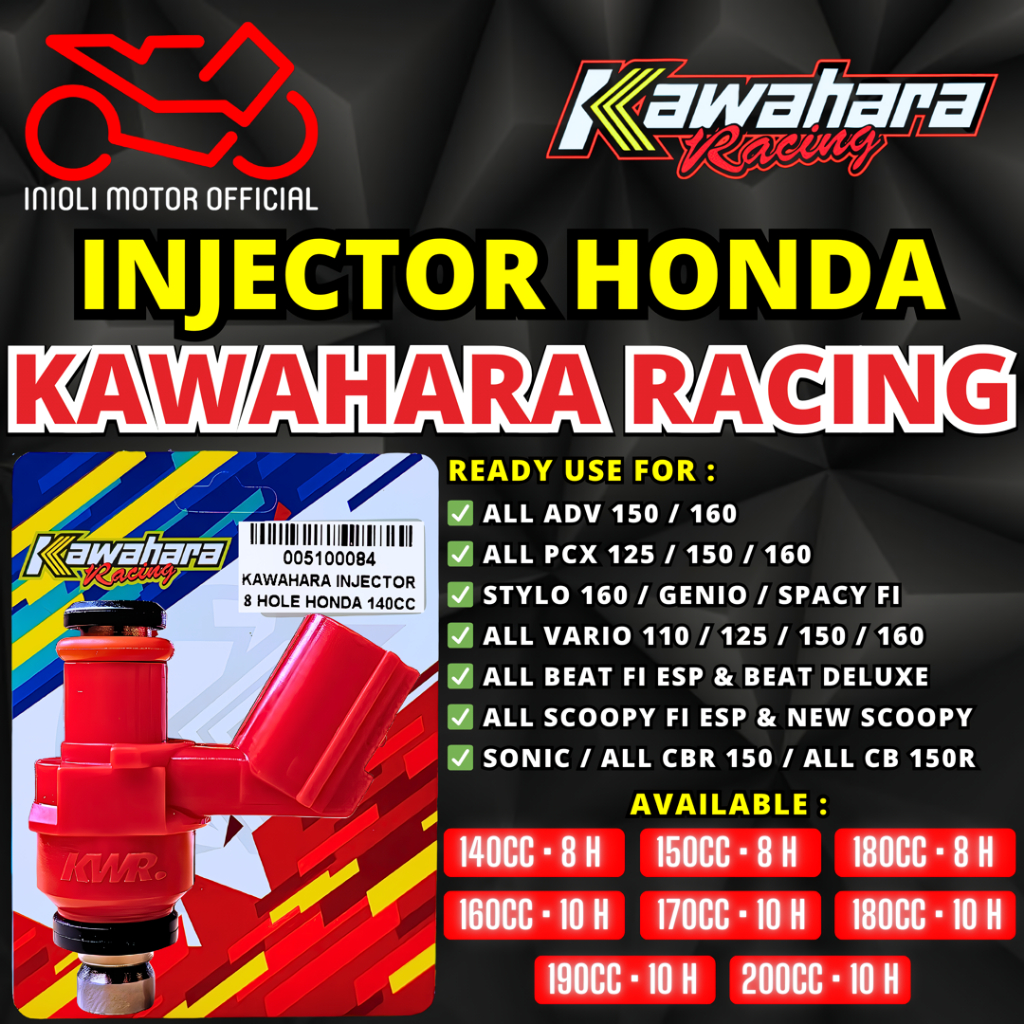 INJECTOR KAWAHARA RACING BEAT PCX VARIO 125 FI VARIO 150 ESP BEAT DELUXE SCOOPY ADV GENIO STYLO SONI