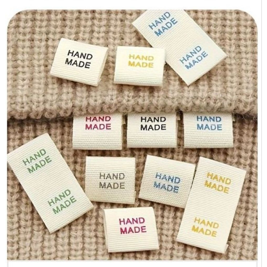

100pcs paket hemat label katun label piterban label baju custom design