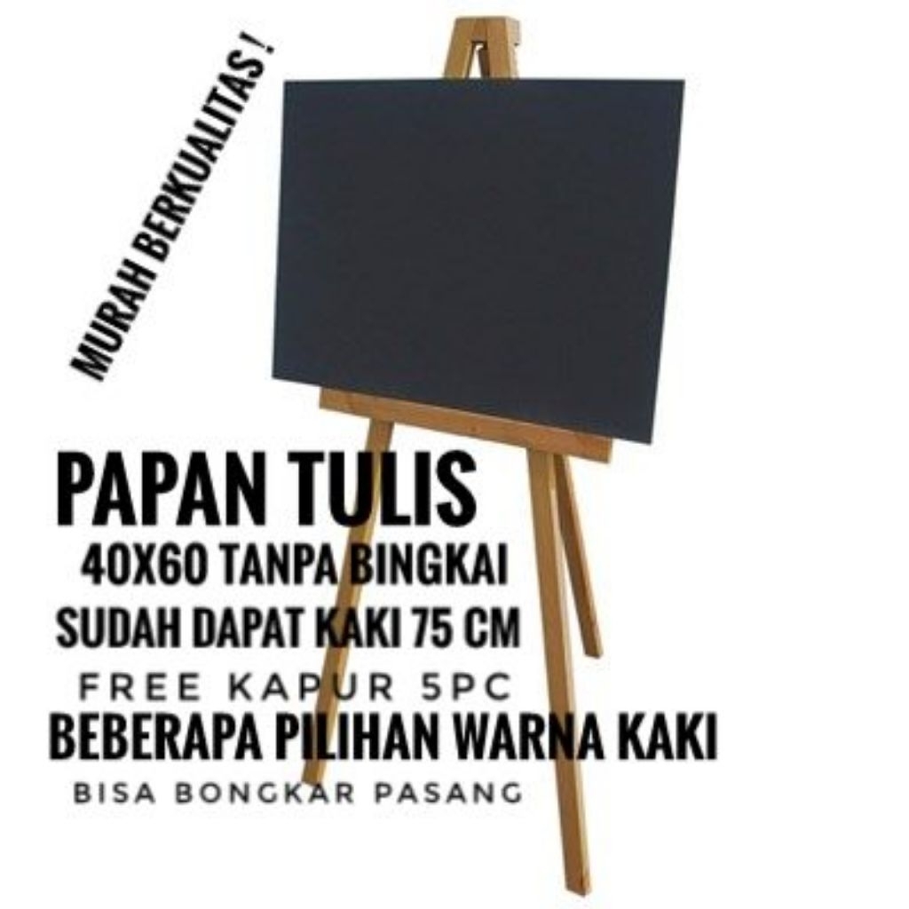 

Papan Tulis Polos Beserta Kaki 75 cm