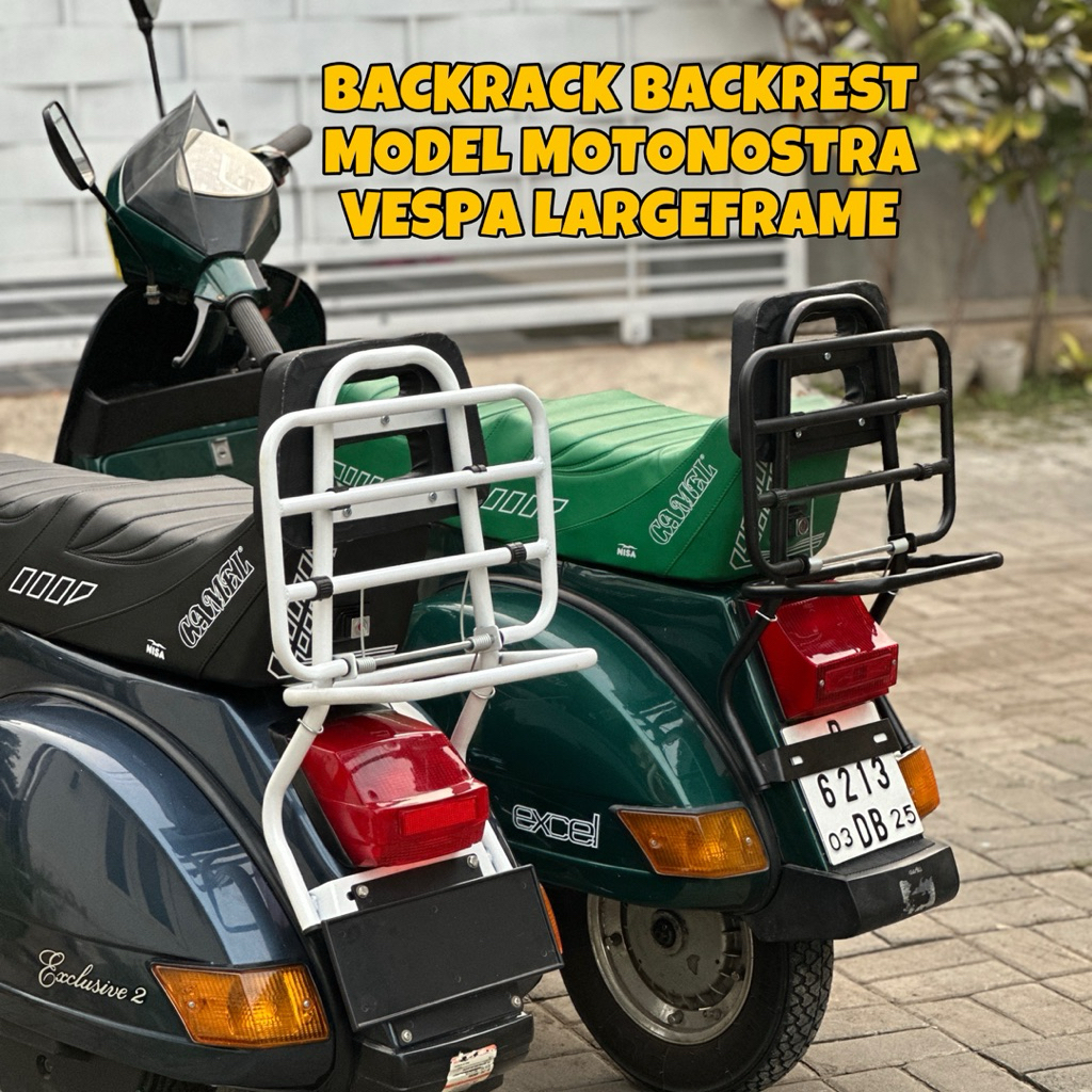 Backrack Backrest Vespa Px Super Excel Sprint Pts Vbb Backrack Senderan Vespa Model Motonostra