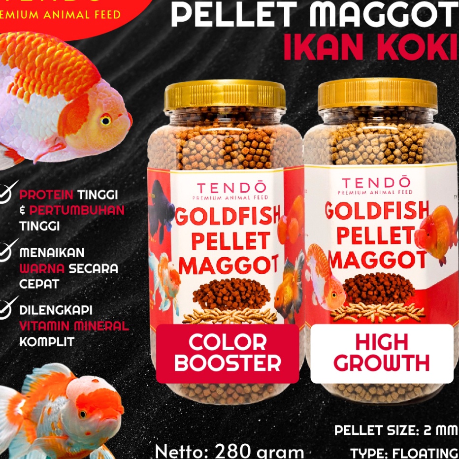 Promo Pelet Ikan Koki Floating Color Booster High Protein Maggot Pakan Ikan Mas Koki 28gr