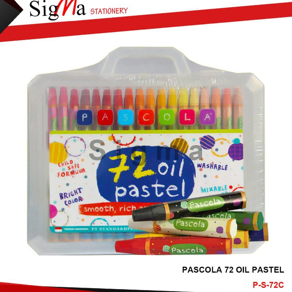 

KODE J5F Crayon Murah PASCOLA 72 warna