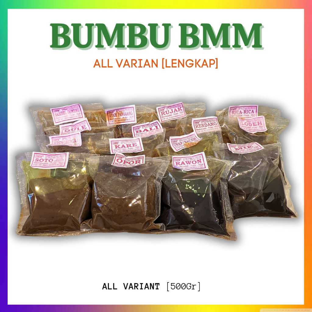 

Bumbu masak machmudah BMM, 500Gram [ALL VARIANT]