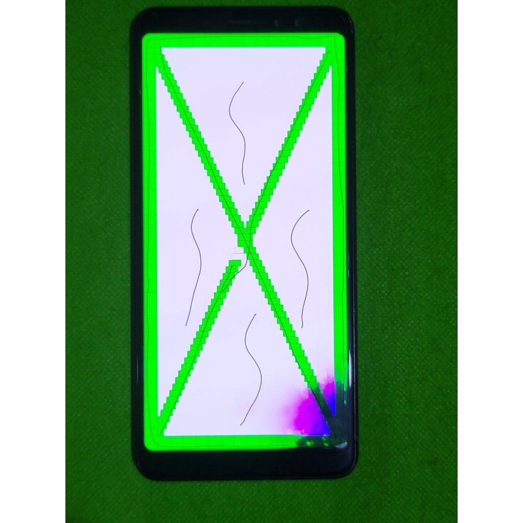 lcd samsung a8 plus ori copotan amoled minus 04