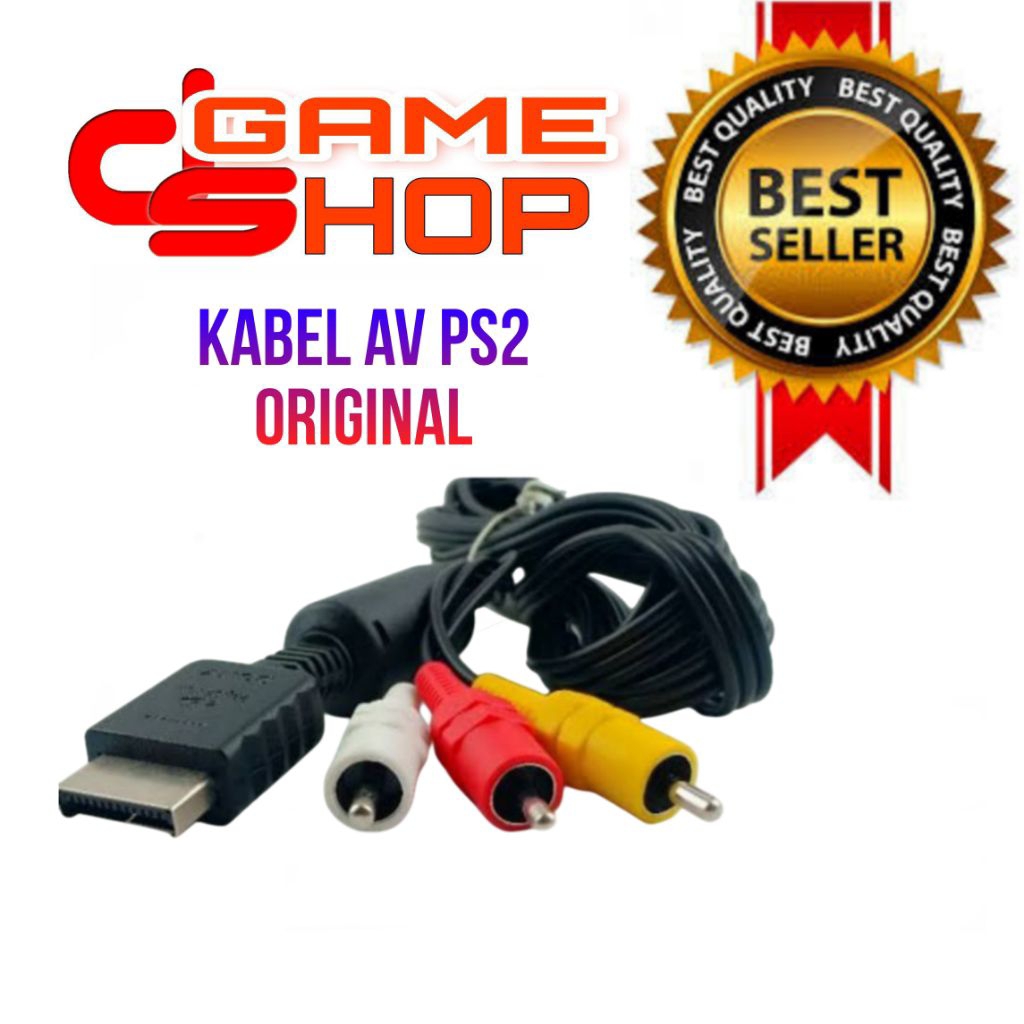 Kabel AV ori ps2 ps3 / kabel RCA ORIGINAL playstation