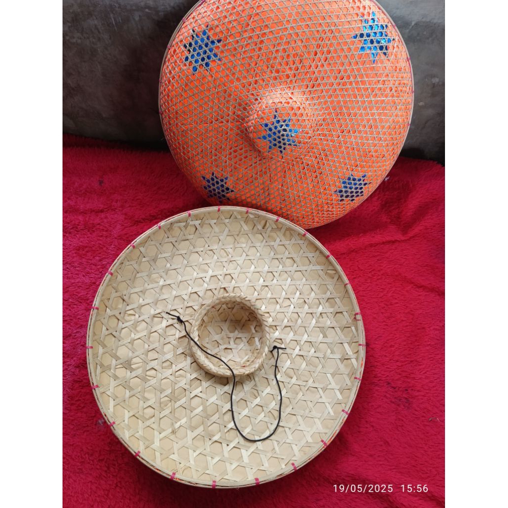 62 cm BAHAN PAYUNG CAPING PETANI  PREMIUM kerajinan bambu caping topi dekorasi petani berkebun
