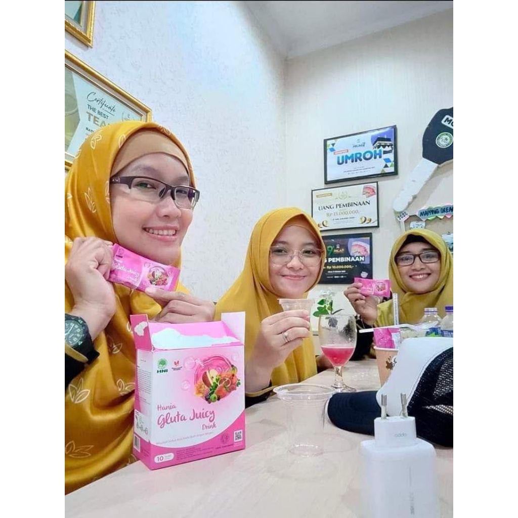 HANIA GLUTA JUICY DRINK HNI ORIGINAL/MINUMAN BERKOLAGEN/MINUMAN SEGAR