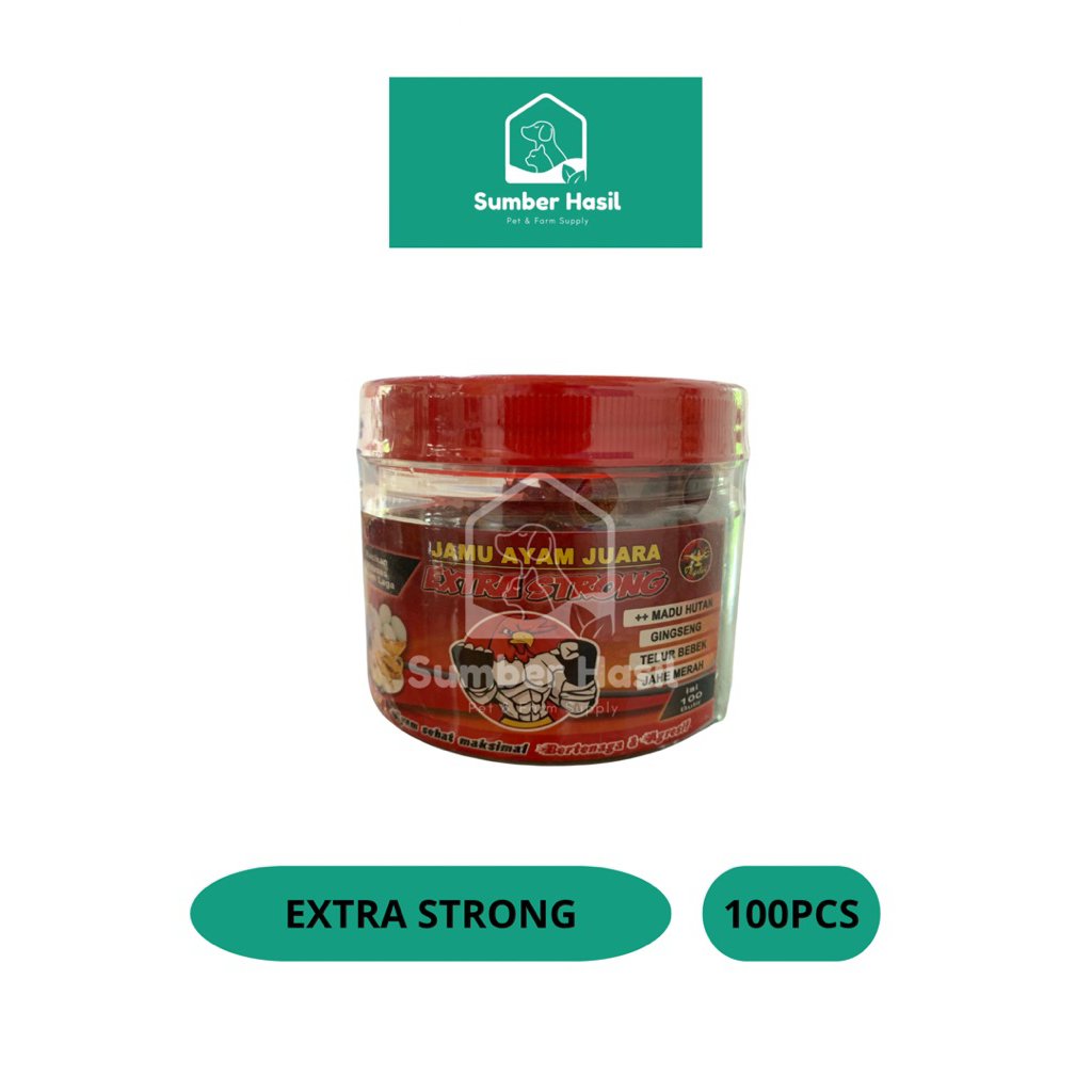 JAMU AYAM JUARA EXTRA STRONG ALADIN ISI 100 BUTIR ORIGINAL ALADIN