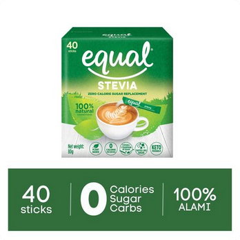 

Equal Naturals Stevia - Pemanis Stevia Nol Kalori 40 Sticks