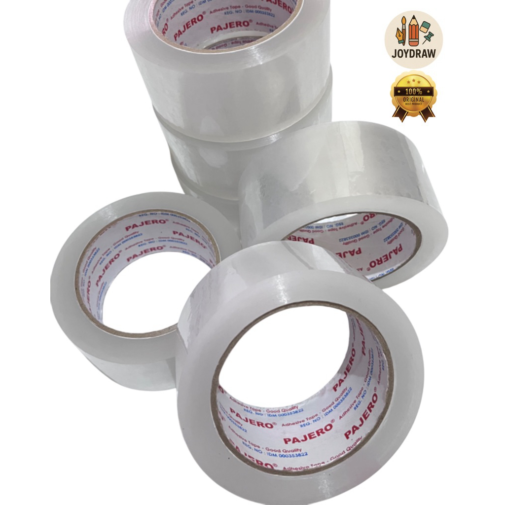 

Isolasi (Lakban) Pajero Tape Putih Bening Super Lengket (1pcs)