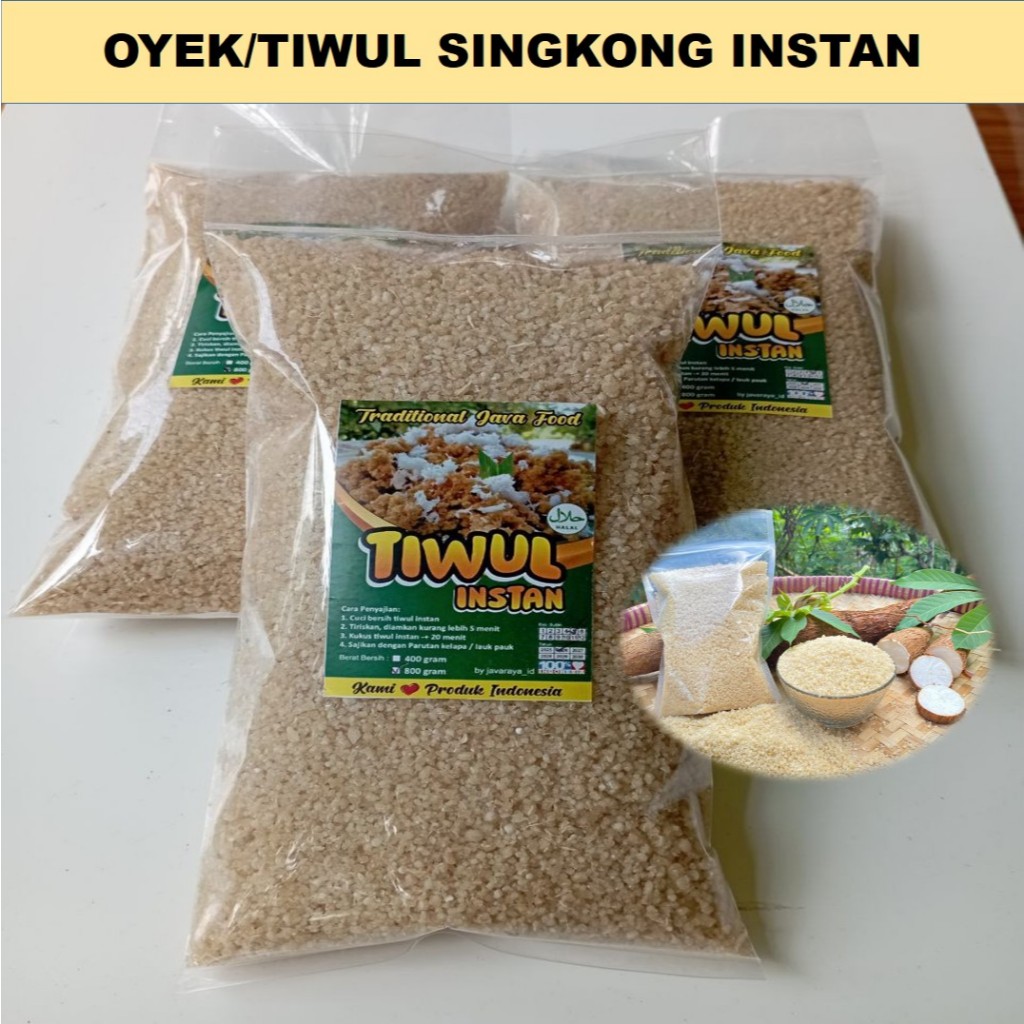 

Tiwul Instan Original, Tiwul Instan Pulen 800 gram