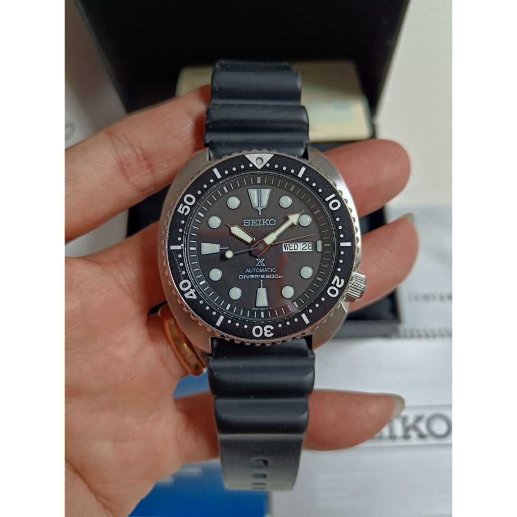 Seiko Prospex SRPE93K1 Turtle Automatic Divers 200M original bekas bagus normal semua siap pakai