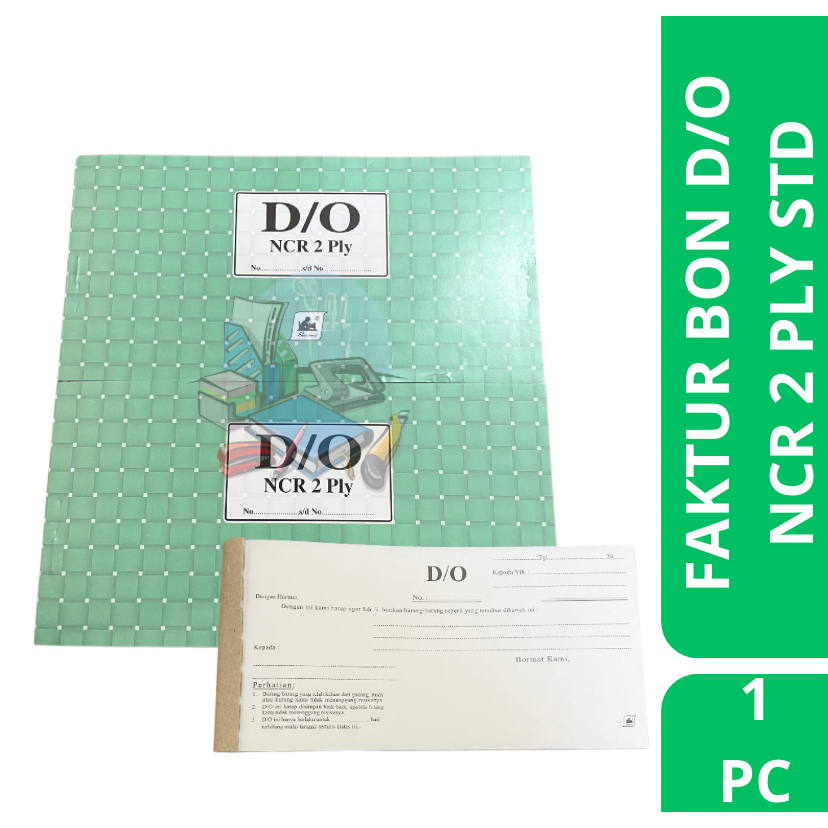 

[1 PC] Bon Faktur D/O Ncr 2 Ply / Bon Ncr 2 Ply Isi 25 Lembar Standard