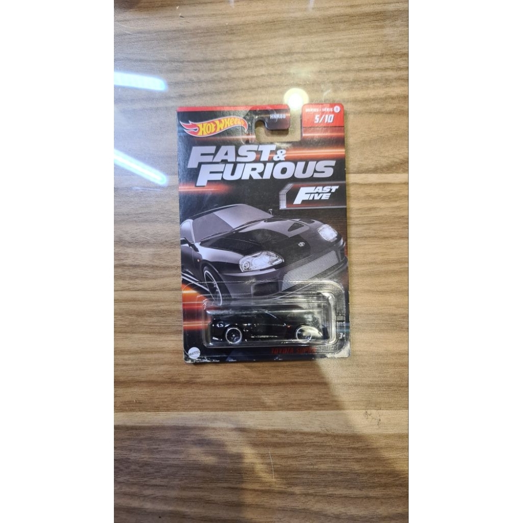 HotWheels Toyota Supra fast and furious hitam