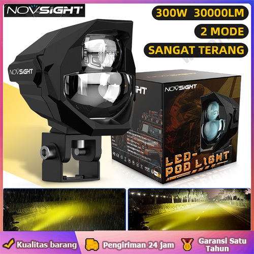 Lampu Led Sorot Proji BiLed Matrix Foglamp Lampu Kerja LED Dua Warna Tahan Air 300W Lampu Kerja LED
