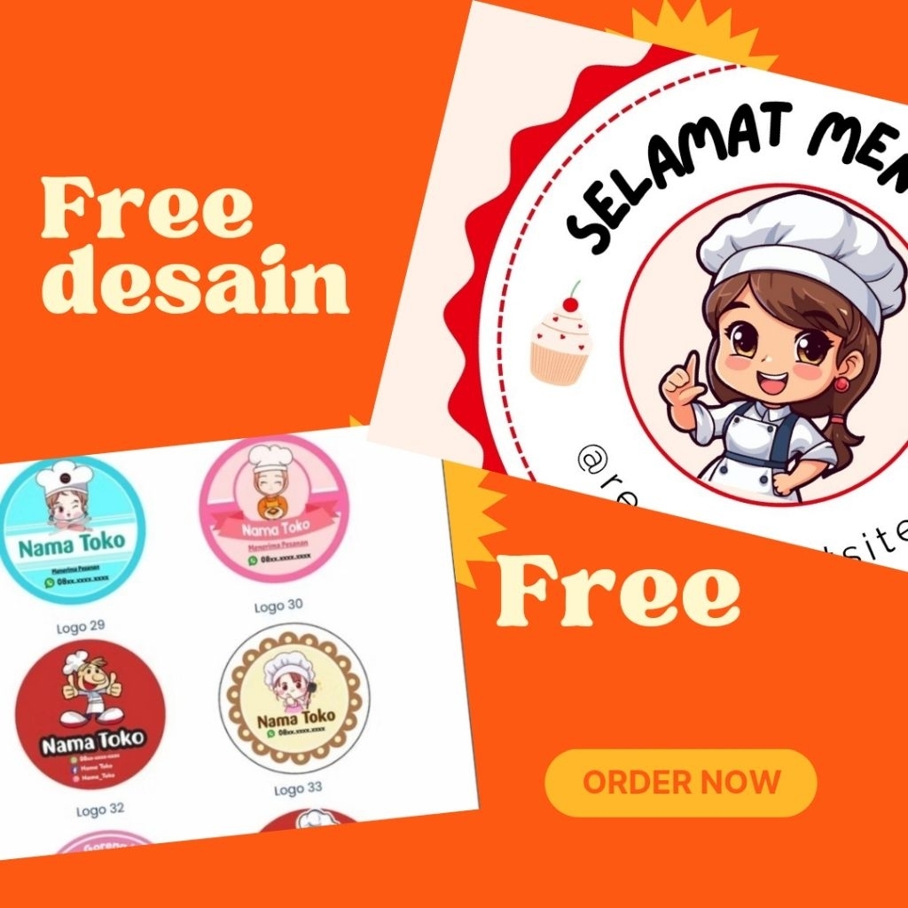 

Cetak Stiker Logo Label Makanan Minuman Bahan Sticker Kromo Bontak ARSHAPRINT